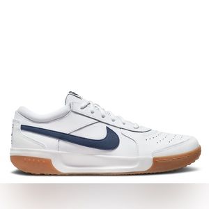 NIKECOURT ZOOM LITE 3’ WHITE MIDNIGHT NAVY GUM’